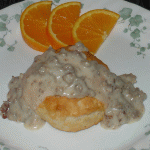 Sausage Gravy and Biscuits