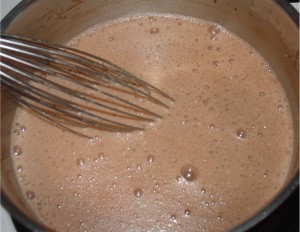 Combine Milk, Sugar and Cocoa