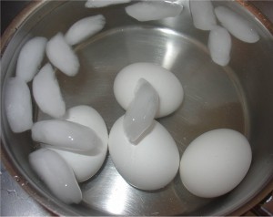 Cool Eggs in Cold Water