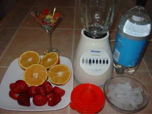 Ingredients for Strawberry Orange Breeze