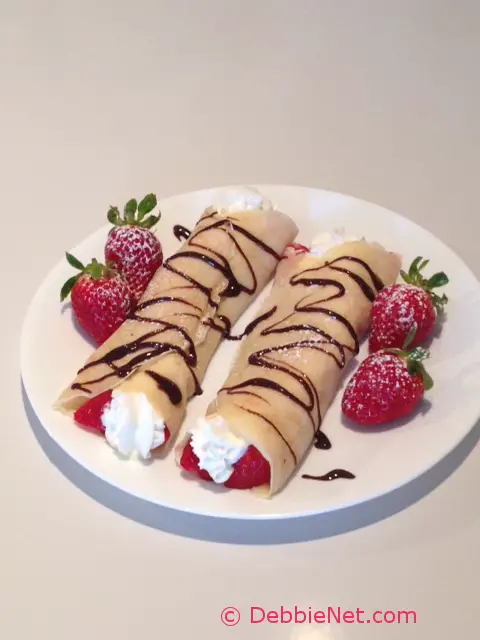 Valentine’s Day and Strawberry Crepes