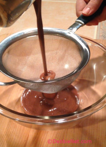 Sieve Chocolate Mixture
