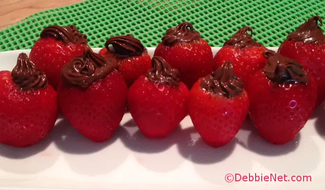 Nutella Filled Strawberries