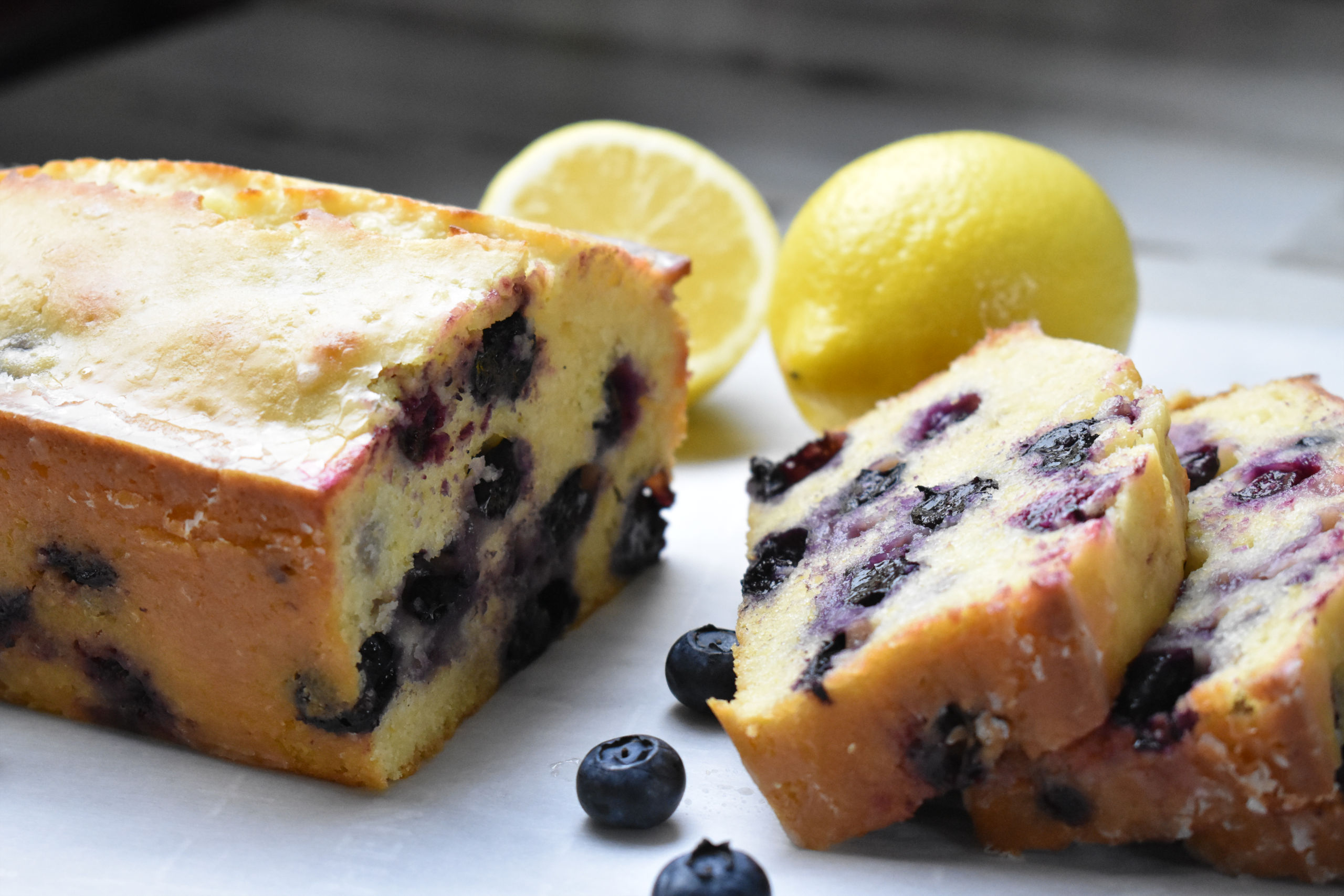 Glazed Lemon Blueberry Bread - delicious