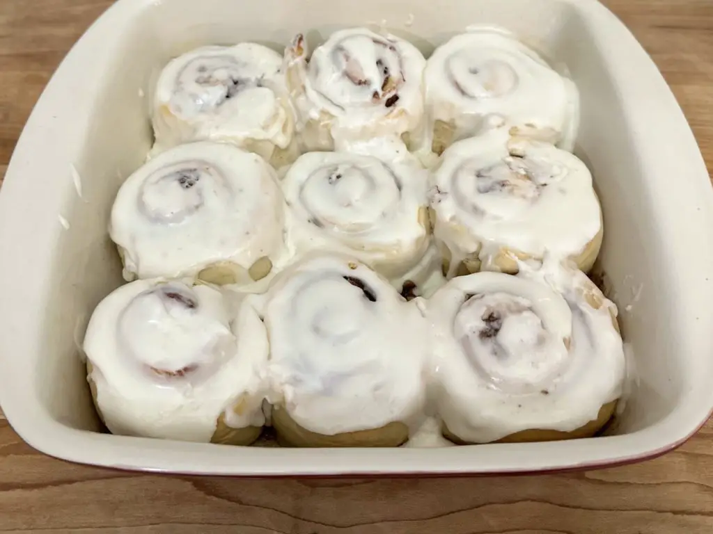 Cinnamon Rolls in pan