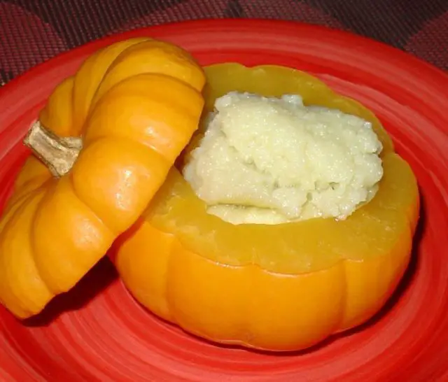 Pumpkin with Coconut Custard