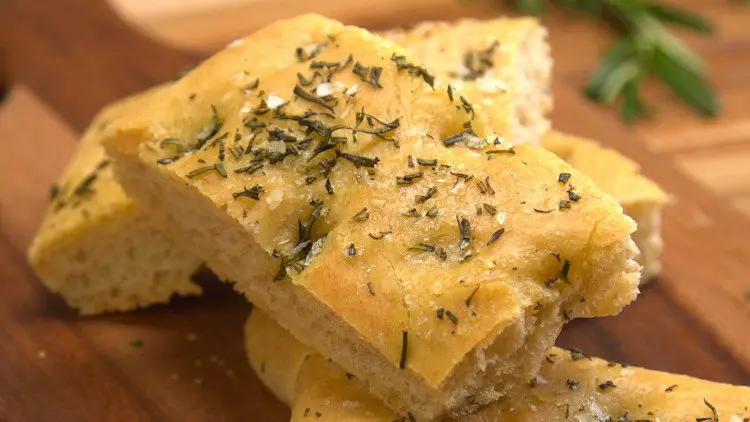 Traditional Focaccia Bread with Herbs